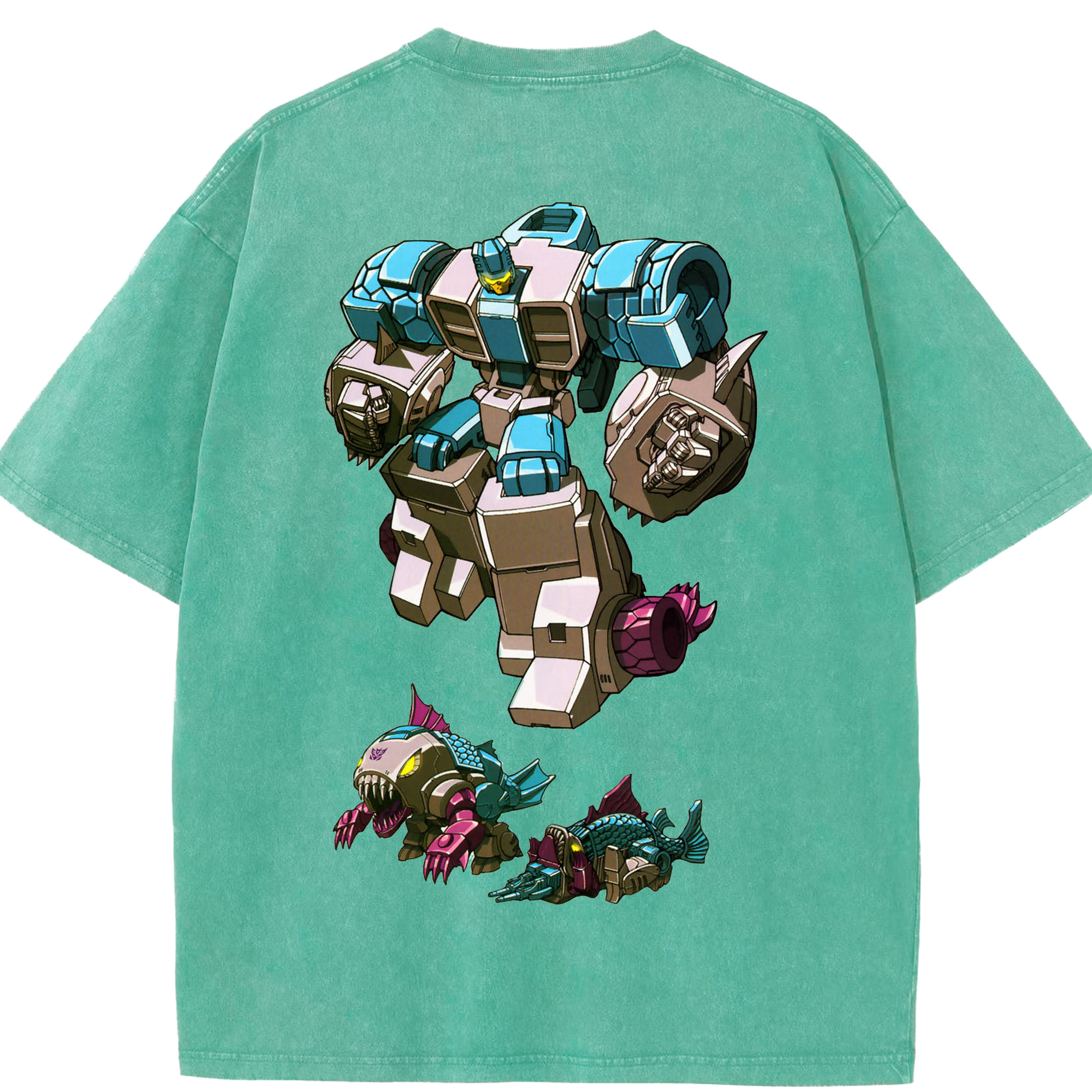（画像用）  綿100% ヴィンテージ風 半袖Tシャツ（背面プリント）